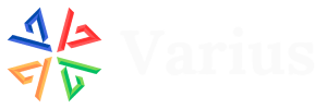 Varius white logo wide